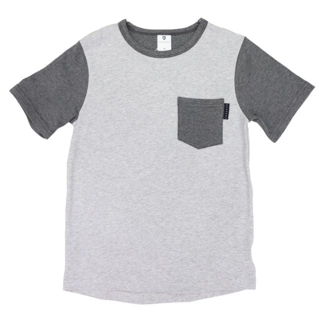 Korango Colour Block Tee's - Tapioca & Grey