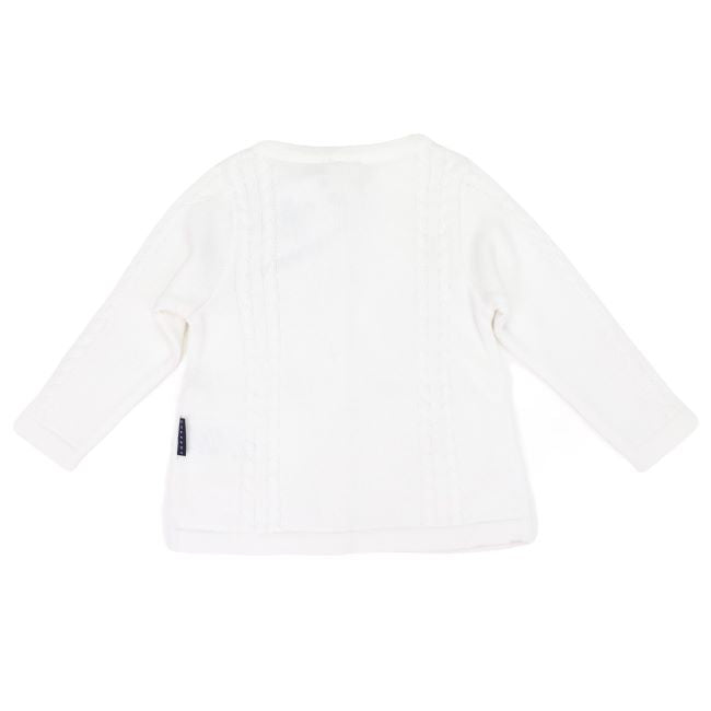 Korango Cable Cardigan White