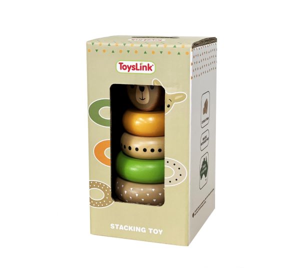 Wooden Kangaroo Stacking Toy