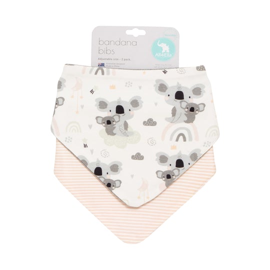 Bandana Bibs 2 Pack Reversible Assorted Designs
