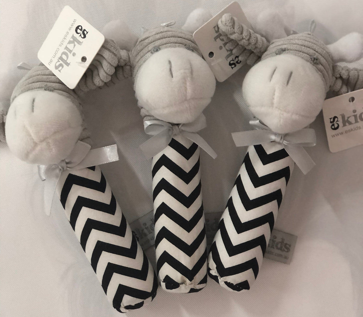 Giraffe Comforters and Rattles from
