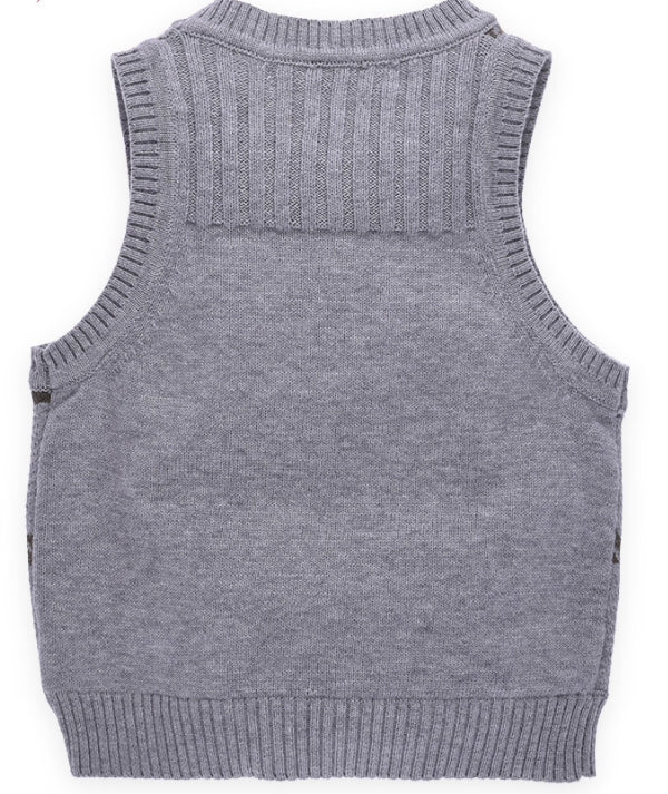 Blue and Grey Sweater Vest