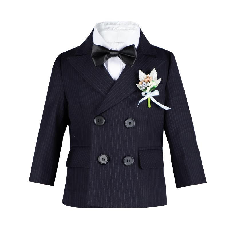 Tate’s 5 Piece Dark Navy Pin Stripe Suit Set