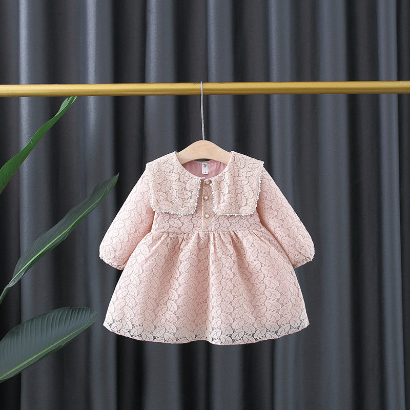 Mia’s Dusty Pink Lace Dress