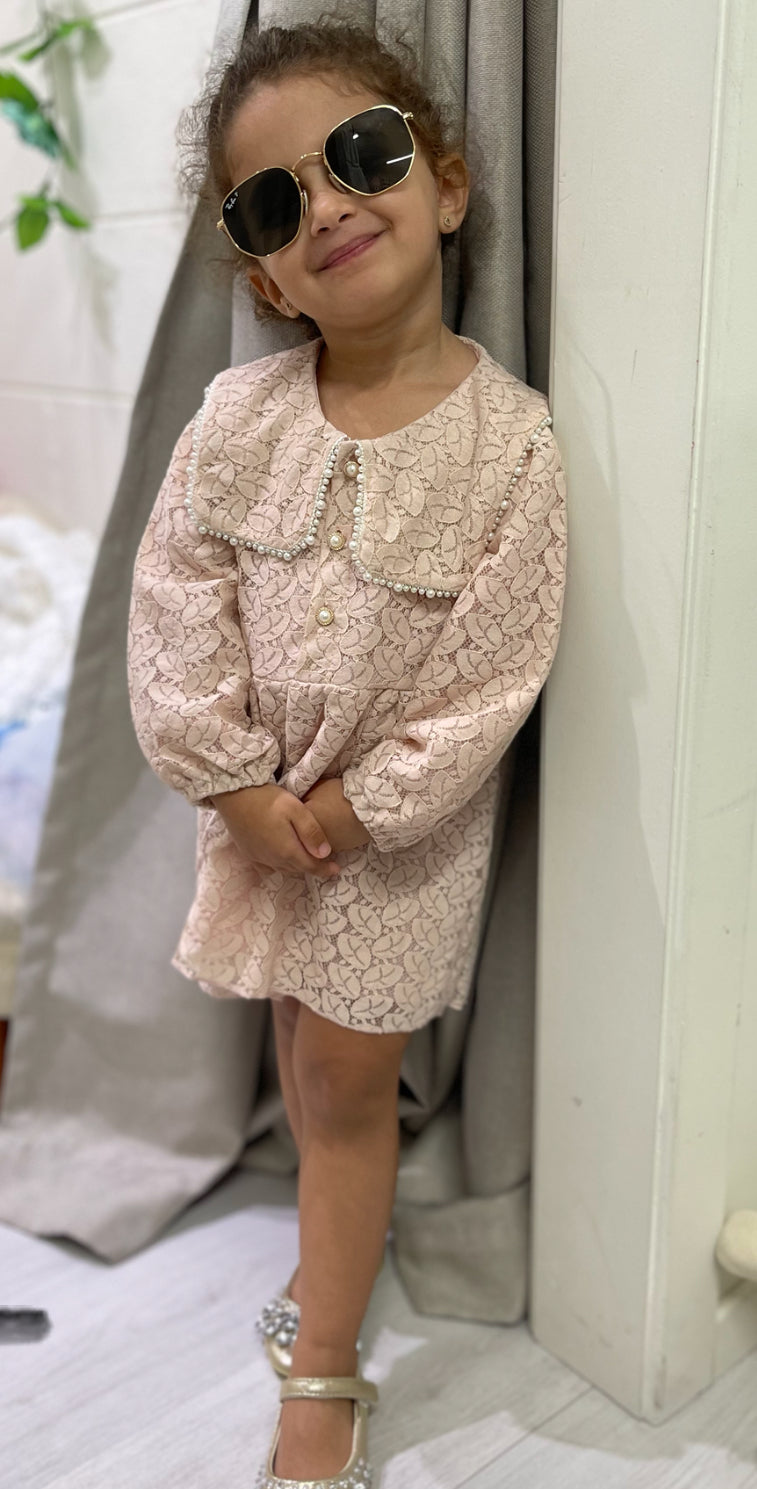 Mia’s Dusty Pink Lace Dress