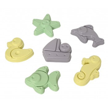 I AM GREEN Sand Moulds, 6 pieces