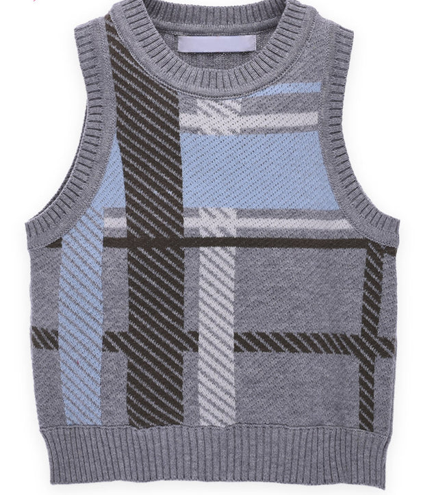 Blue and Grey Sweater Vest