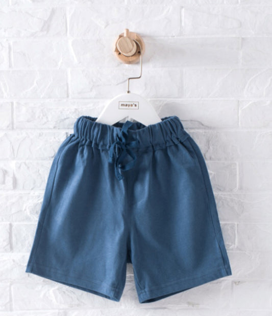 Boys Basic Blue Shorts