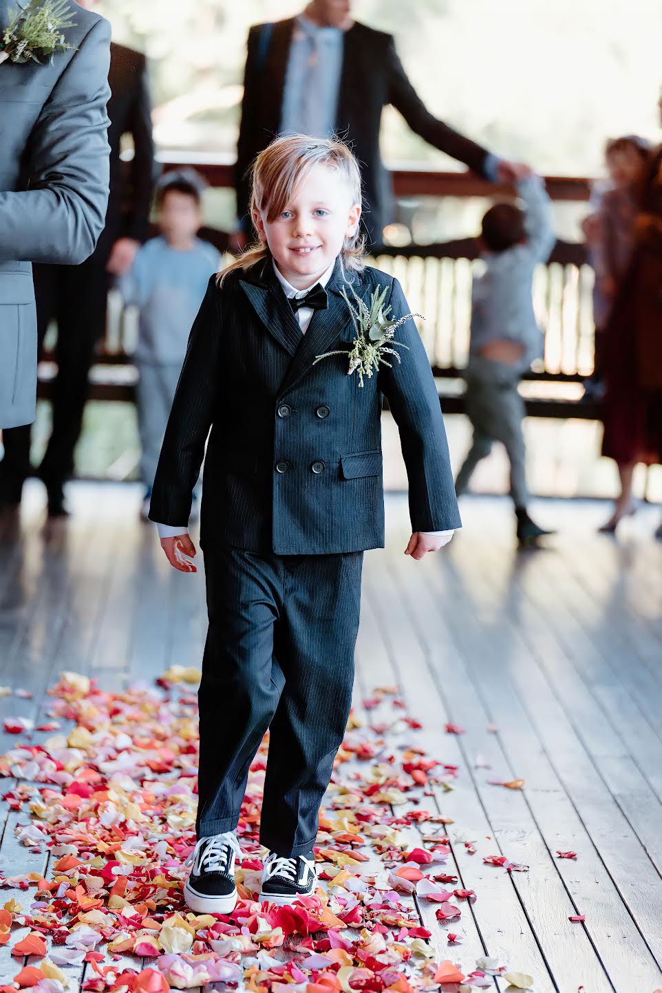 Tate’s 5 Piece Dark Navy Pin Stripe Suit Set