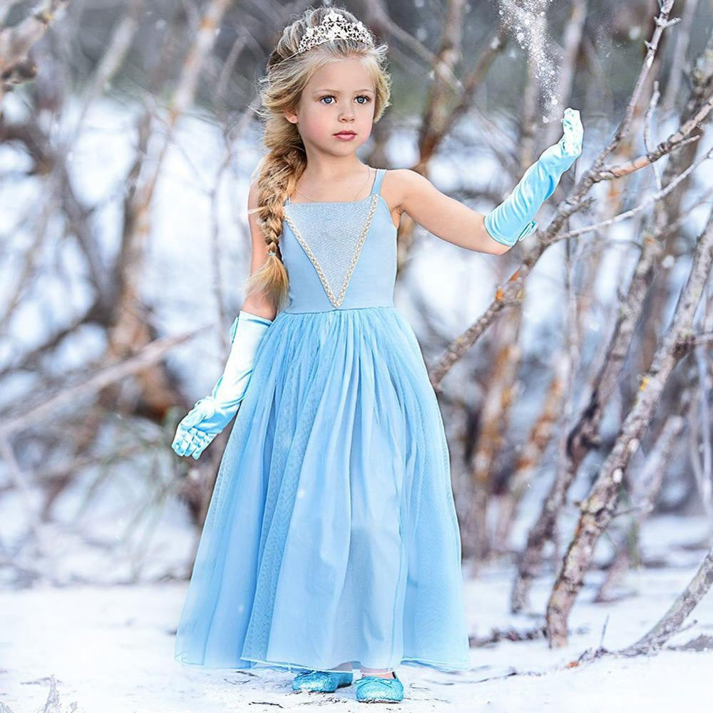 Ice Blue Princess Style Summer Dress