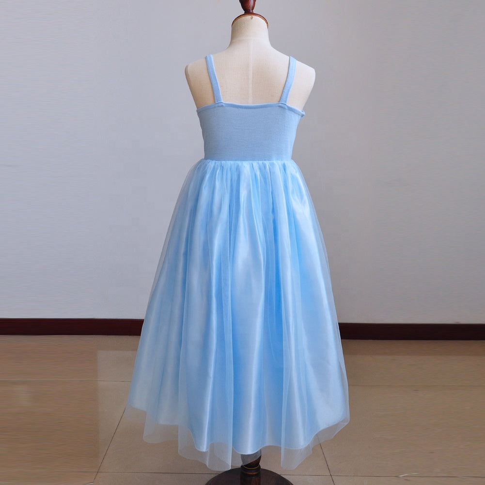 Ice Blue Princess Style Summer Dress