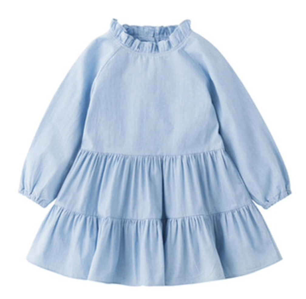 Baby Blue High-neck Dress Size 2 only!