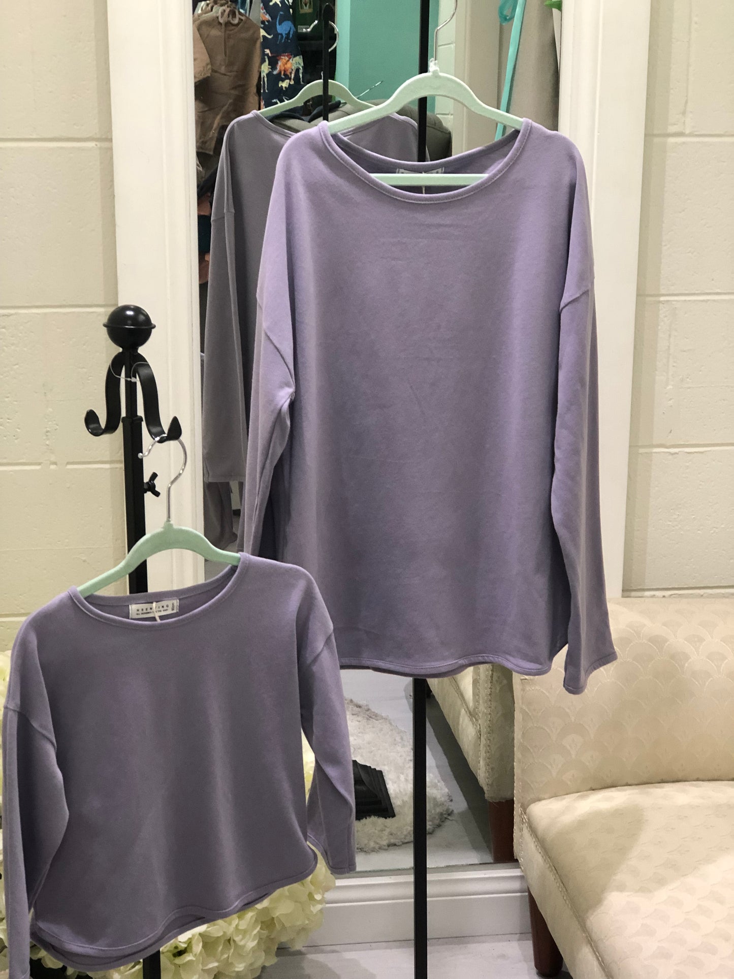 Long Sleeved Lilac Tee