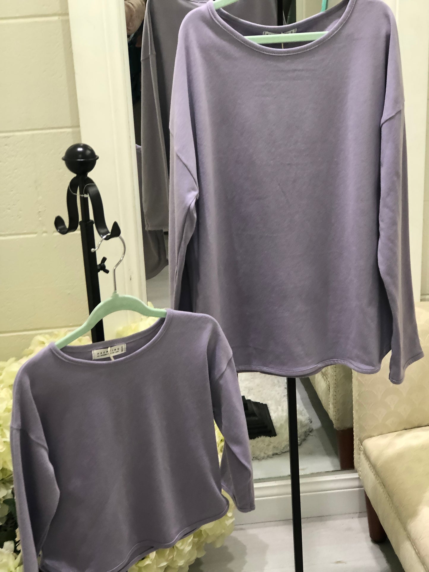 Long Sleeved Lilac Tee