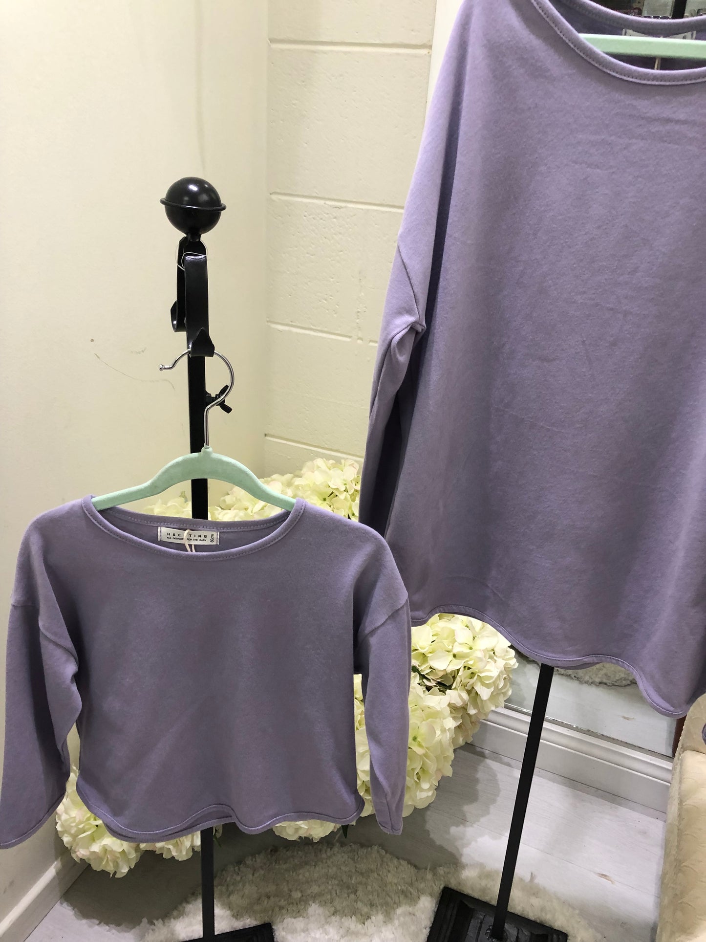 Long Sleeved Lilac Tee