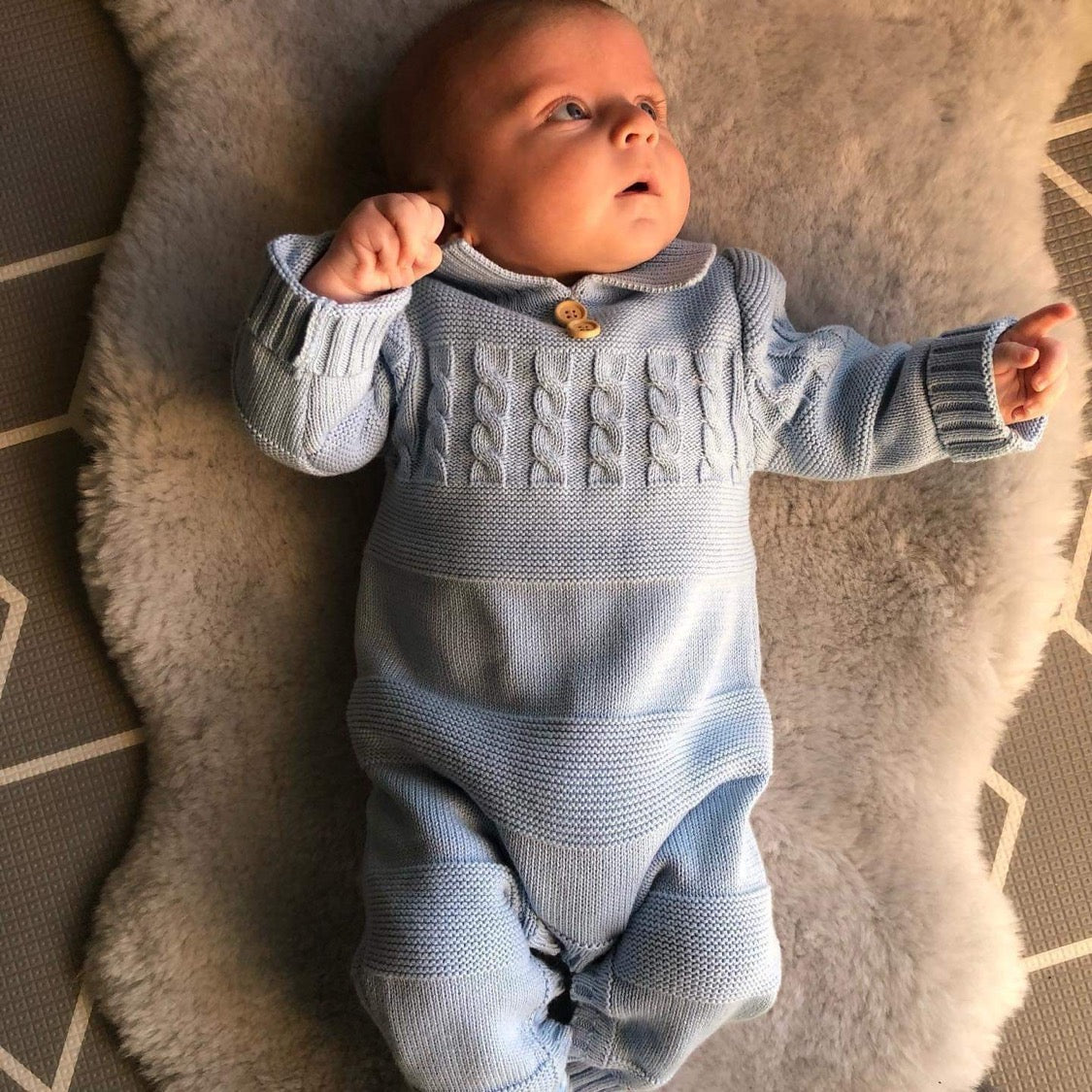 Hudson's Cable Knit Romper