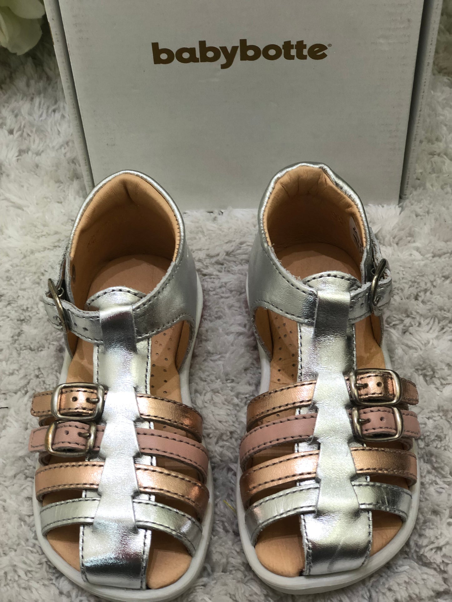Babybotte French Leather Girls Sandal - Size 24 only