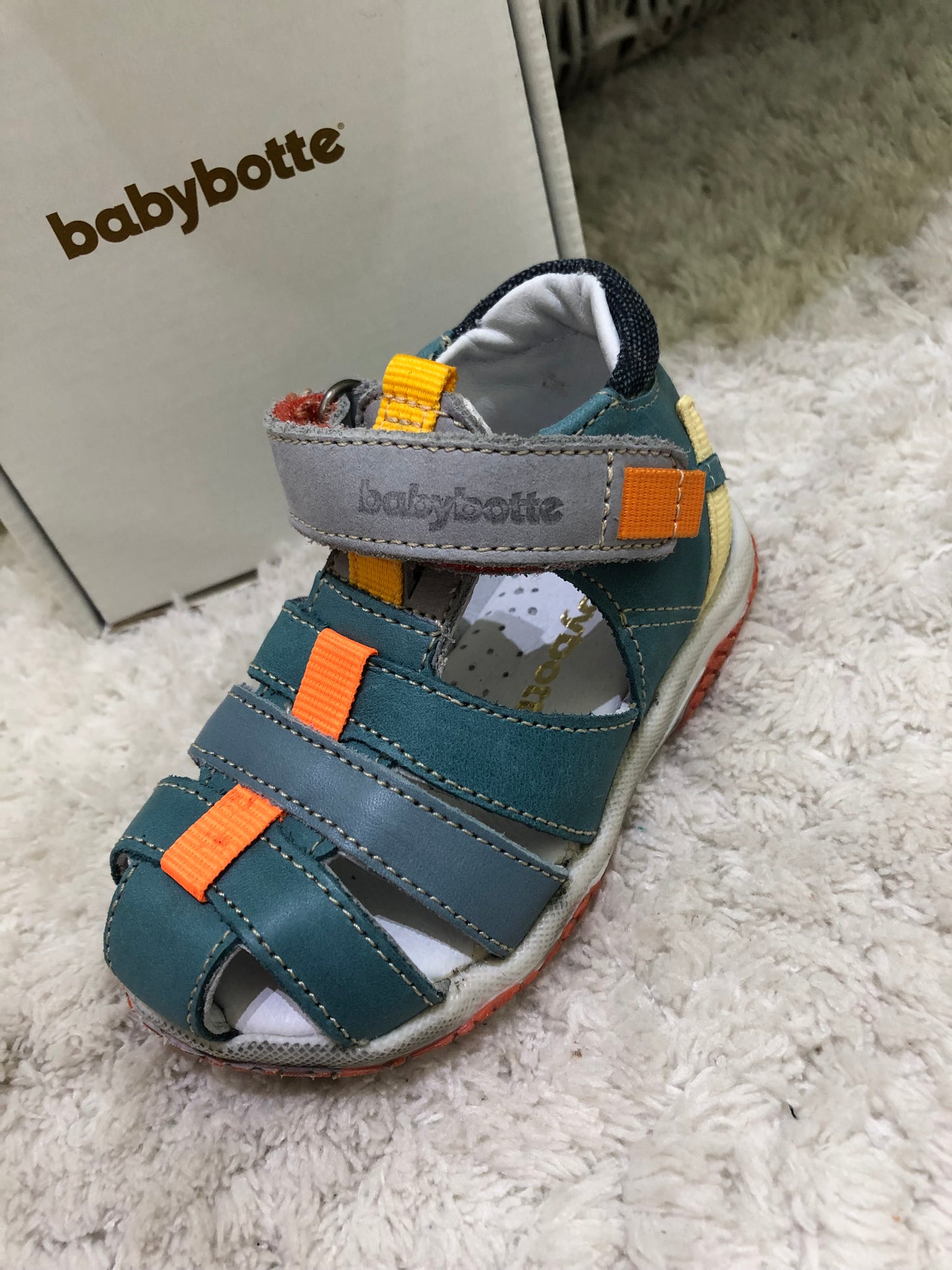 Babybotte French Leather Boys Sandals