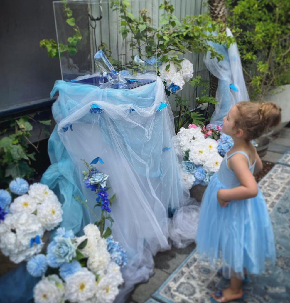 Ice Blue Princess Style Summer Dress