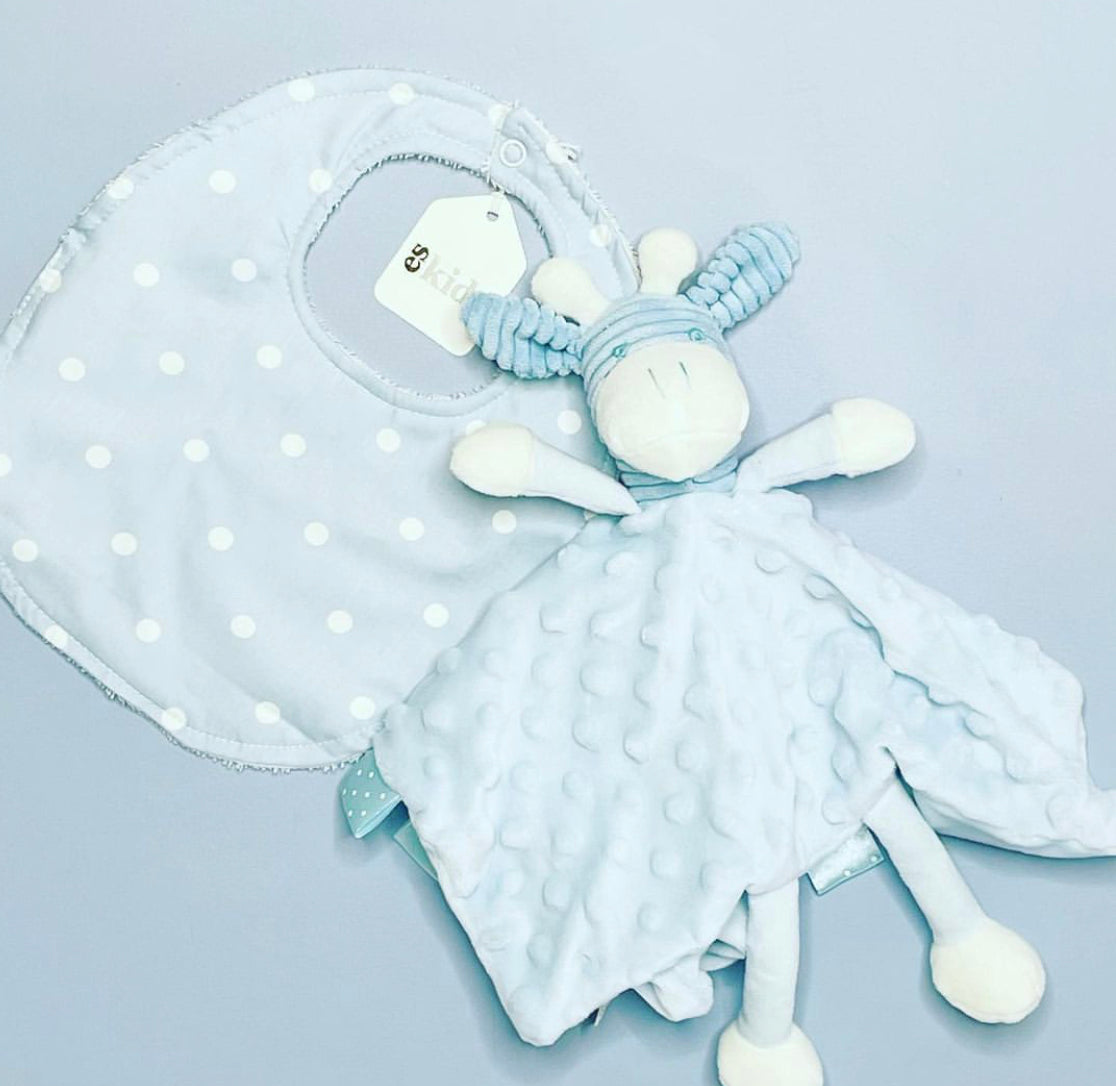 Giraffe Comforters and Rattles from
