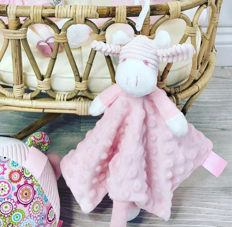 Giraffe Comforters and Rattles from