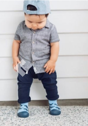 Little Eaton Rubber Soled Socks - Dinosaur