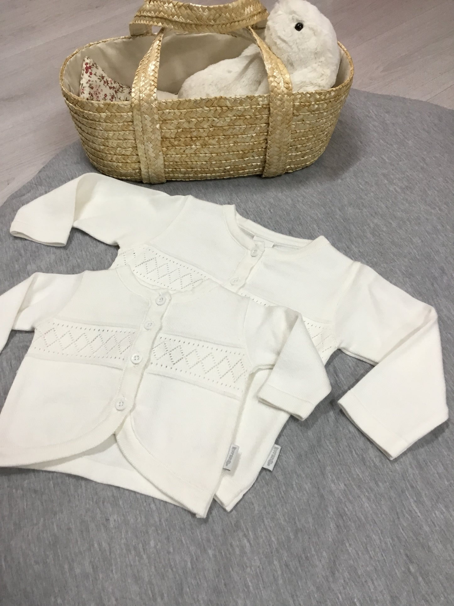 Pointelle Knit Cardigan Navy Only!