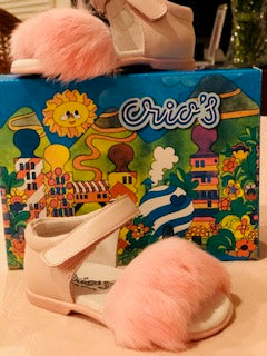Bambi Pink Fluffy Sandal EU23 only!