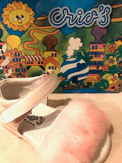 Bambi Pink Fluffy Sandal EU23 only!