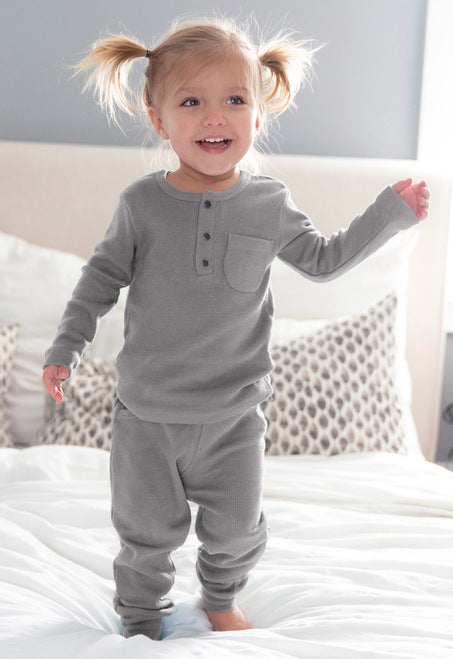 Organic Thermal Long Sleeve Shirt in Mist