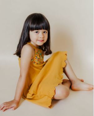 L'oved Baby Embroidered Twirl Dress With Pockets