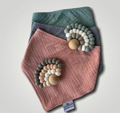Muslin Bandana Bibs 100% Organic Cotton