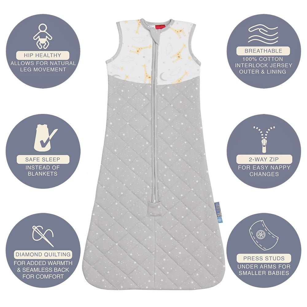 Smart Sleep Zip Up Swaddle 2.5TOG - 6-18 months, 18-36 months