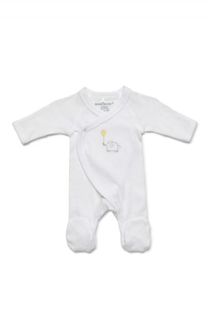 Premmie Unisex Wrap Footed Growsuit