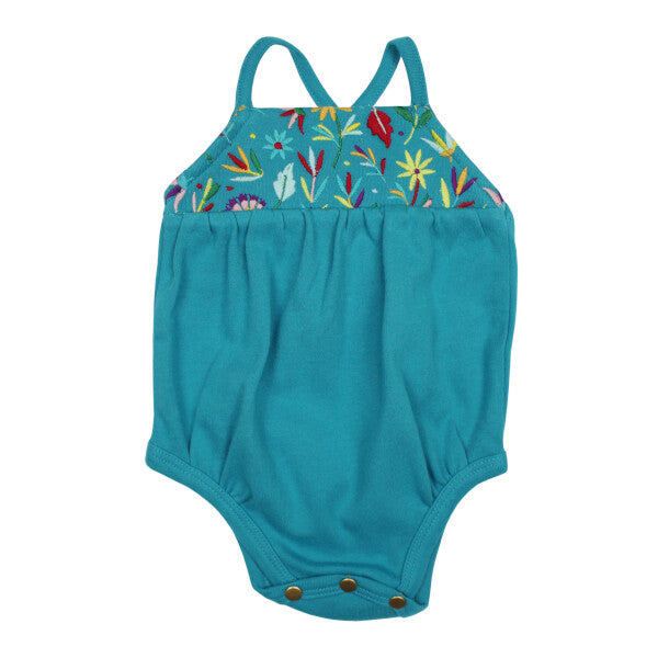 L'oved Baby Embroidered Criss Cross Bodysuit