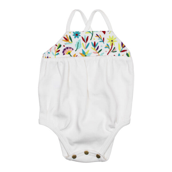 L'oved Baby Embroidered Criss Cross Bodysuit