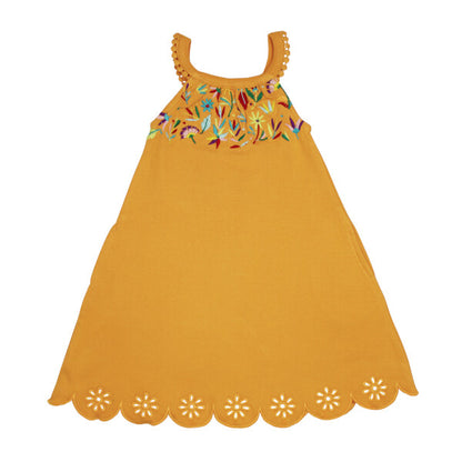 L'oved Baby Embroidered Twirl Dress With Pockets