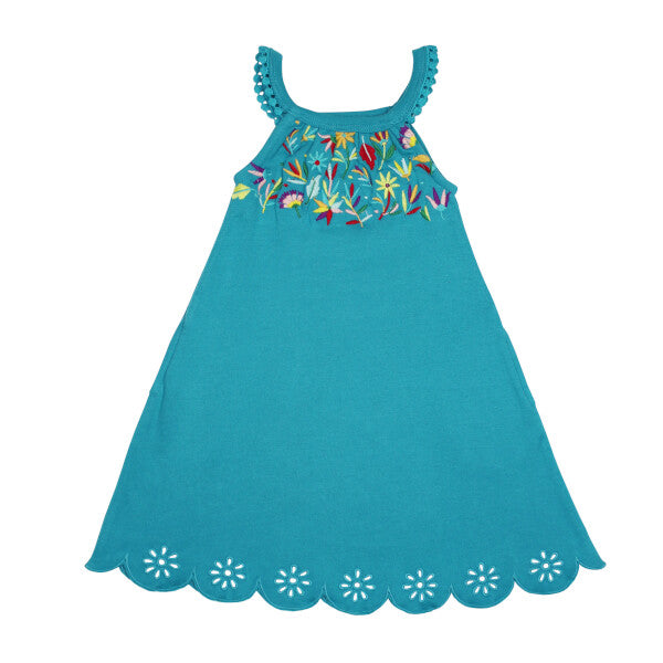 L'oved Baby Embroidered Twirl Dress With Pockets