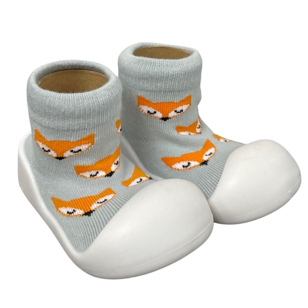 Little Eaton Rubber Soled Sock Shoes - Fox