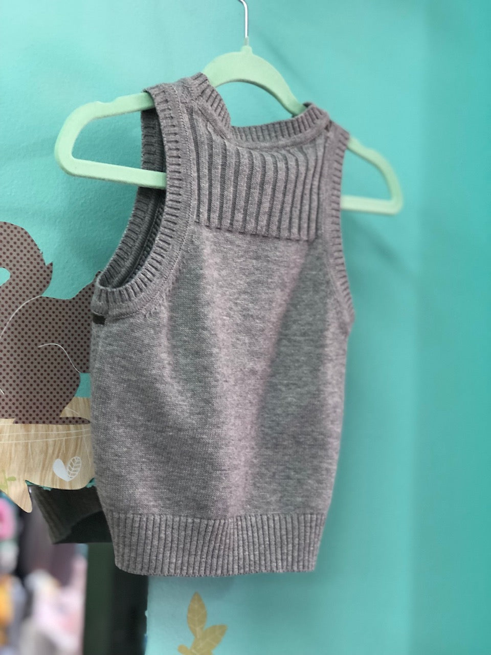 Blue and Grey Sweater Vest