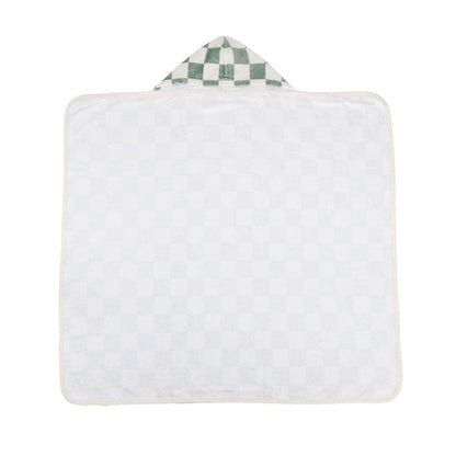 Hooded Towel - Checkered Olive
