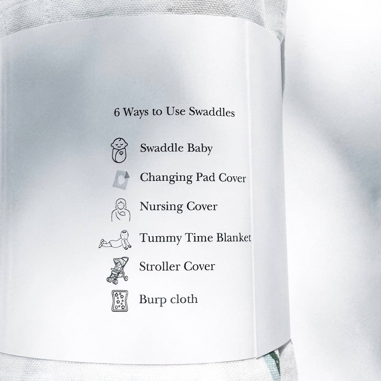 Luxurious Bamboo Cotton Baby Muslin Wrap - Forest