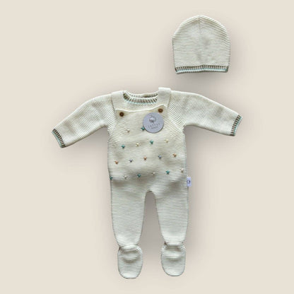 3 Piece Cotton Sets - Pink, Oat & Blue