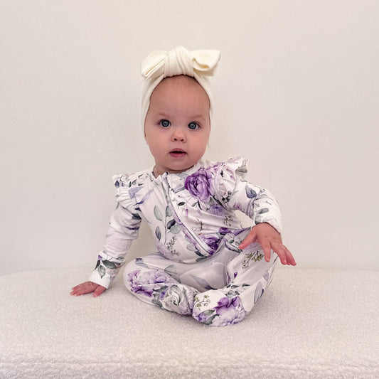 Twilight Rose Zippy Romper