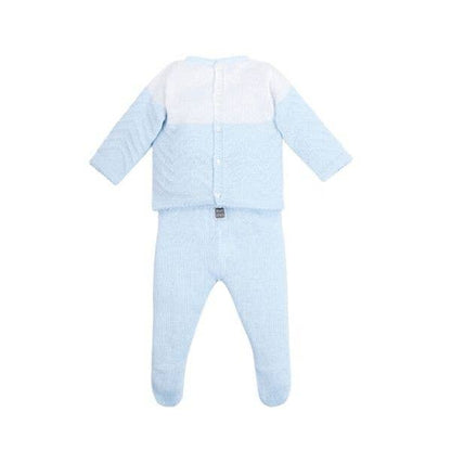 Alfa Baby Set with Light Blue Hat (3 Pieces) 100% Cotton