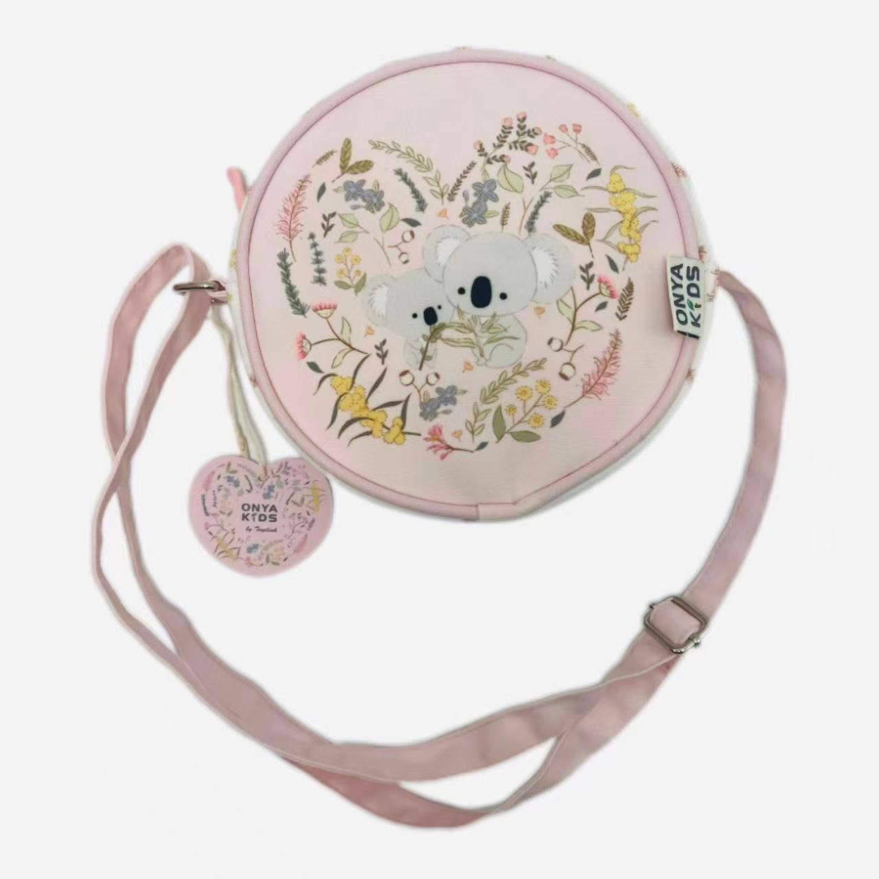 Aussie Plant Love Heart Koala Crossbody Bag-Two-sided design