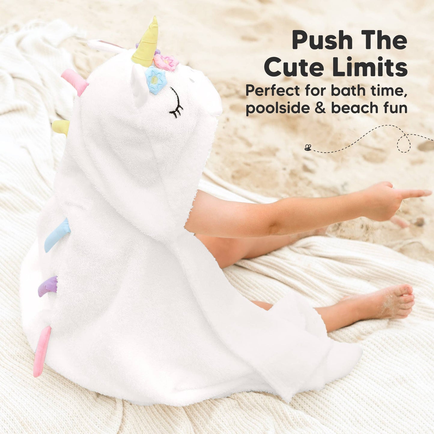 Playpals Hooded Baby Bath Towels for Newborn