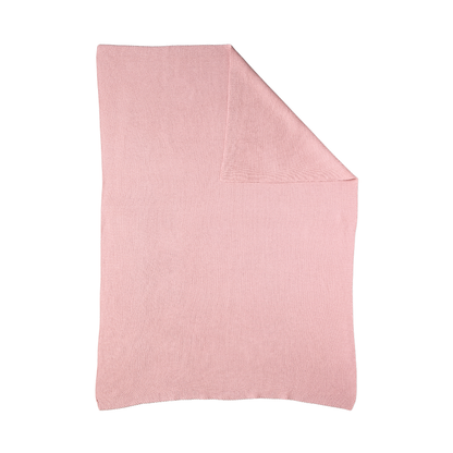 Pram Knitted Blanket - Dusty Rose