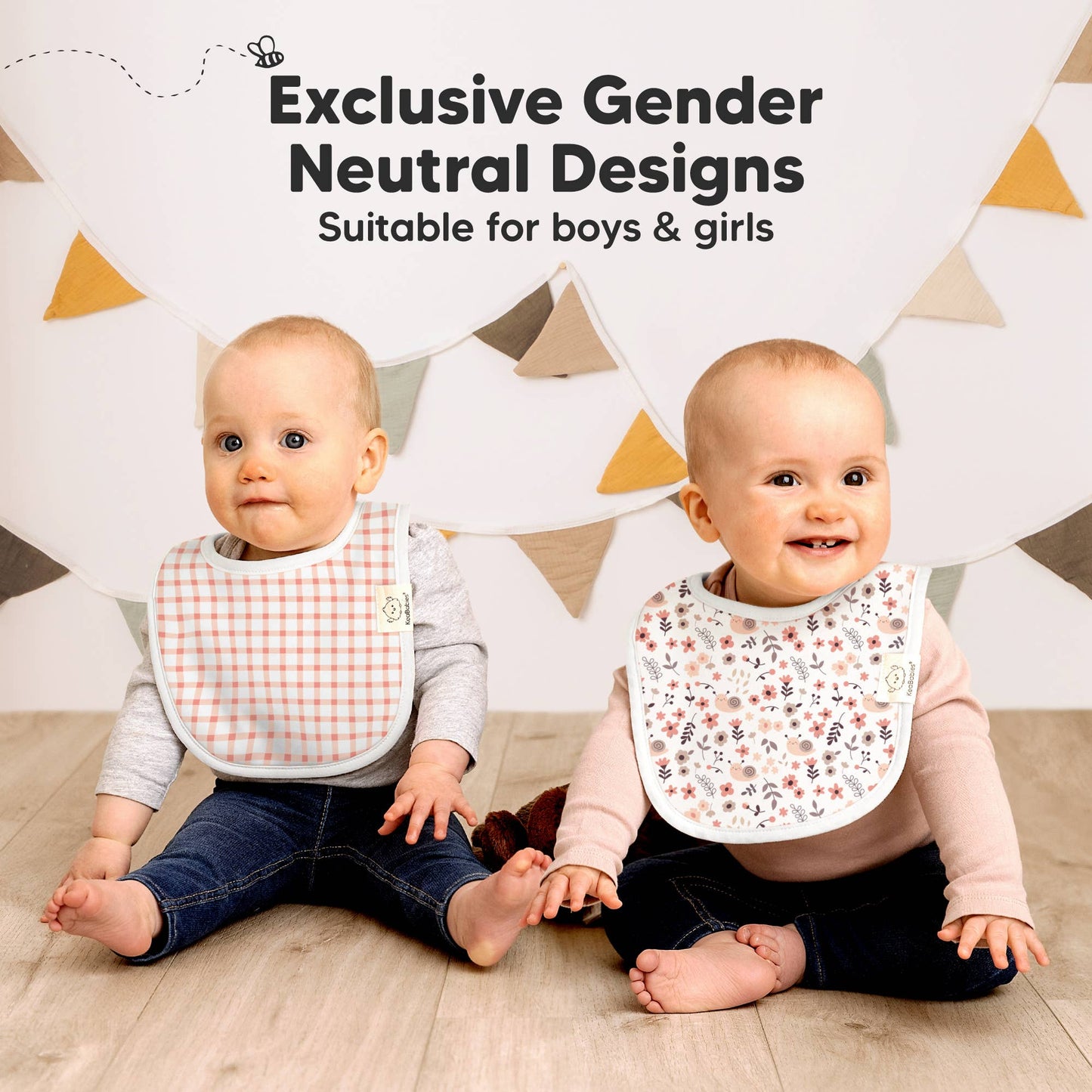 8-pack Urban Drool Bibs for Teething