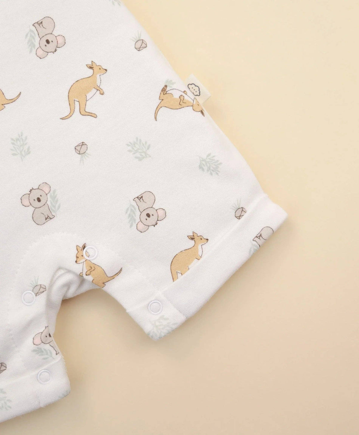 Organic Cotton Romper - Kangaroo & Koala